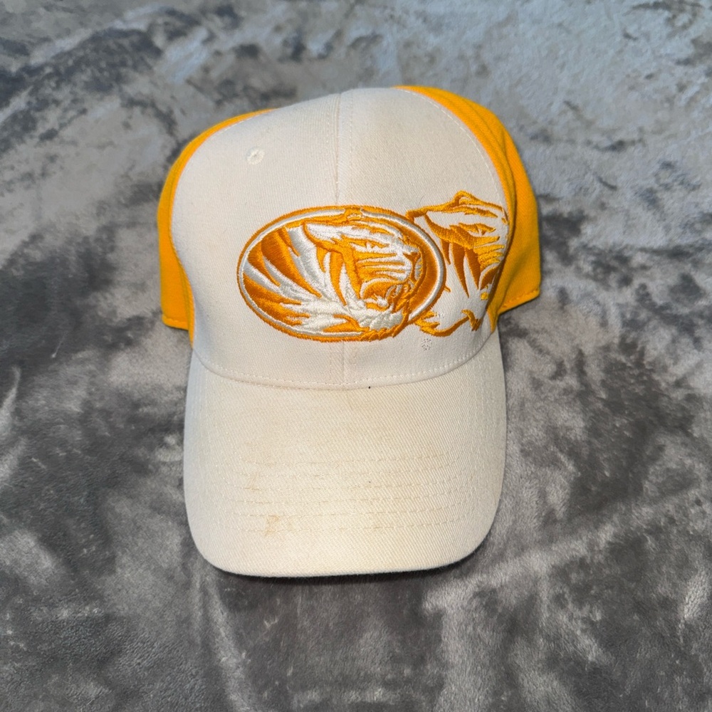 Top of the World yellowish gold Missouri tigers football hat